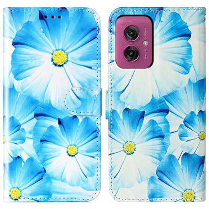 For Motorola Moto G55 5G Case Pattern PU Leather Flip Phone Cover - Orchid