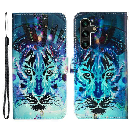For Samsung Galaxy A36 5G Case Pattern Leather Wallet Phone Cover with Card Holder - Wolf