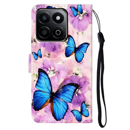 For Honor X7c 4G / 200 Smart 5G Case Pattern Leather Wallet Phone Cover with Card Holder