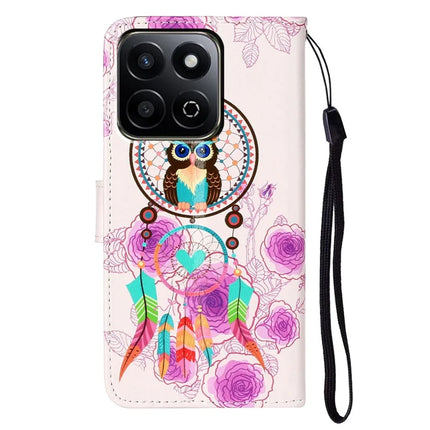 For Honor X7c 4G / 200 Smart 5G Case Pattern Leather Wallet Phone Cover with Card Holder
