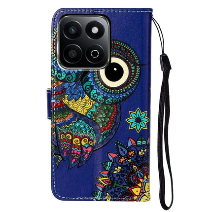 For Honor X7c 4G / 200 Smart 5G Case Pattern Leather Wallet Phone Cover with Card Holder