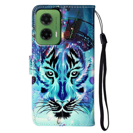 For Motorola Moto G35 5G Case Pattern Leather Wallet Phone Cover with Card Holder