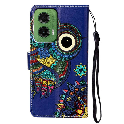 For Motorola Moto G35 5G Case Pattern Leather Wallet Phone Cover with Card Holder