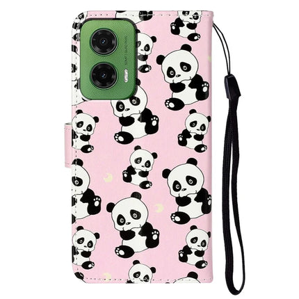 For Motorola Moto G35 5G Case Pattern Leather Wallet Phone Cover with Card Holder