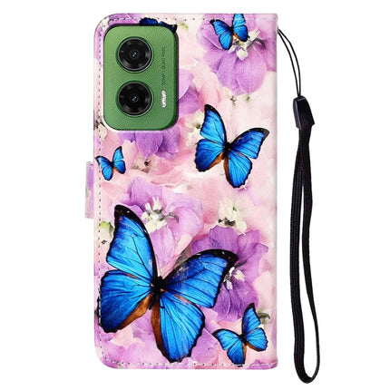 For Motorola Moto G35 5G Case Pattern Leather Wallet Phone Cover with Card Holder
