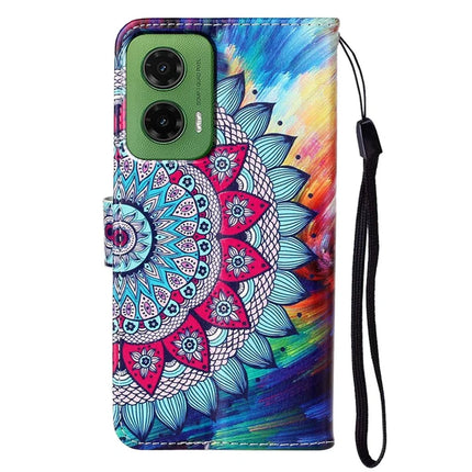 For Motorola Moto G35 5G Case Pattern Leather Wallet Phone Cover with Card Holder