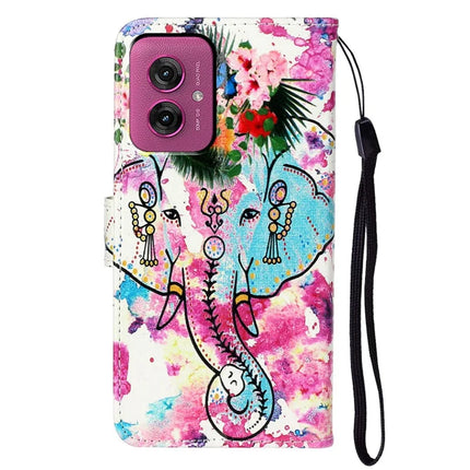 For Motorola Moto G55 5G Case Pattern Leather Wallet Phone Cover with Card Holder