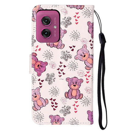 For Motorola Moto G55 5G Case Pattern Leather Wallet Phone Cover with Card Holder