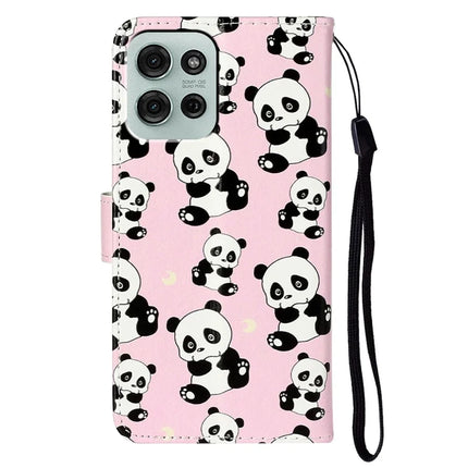 For Motorola Moto G75 5G Case Pattern Leather Wallet Phone Cover with Card Holder