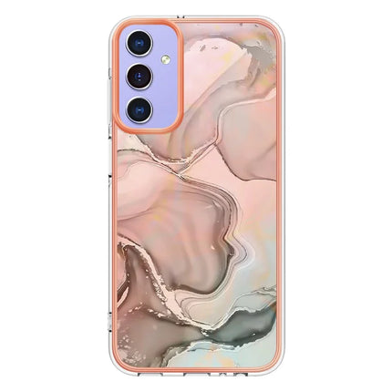 For Samsung Galaxy A16 5G / Galaxy A16 4G TPU Case Marble Pattern 2.0mm Electroplating Phone Back Cover