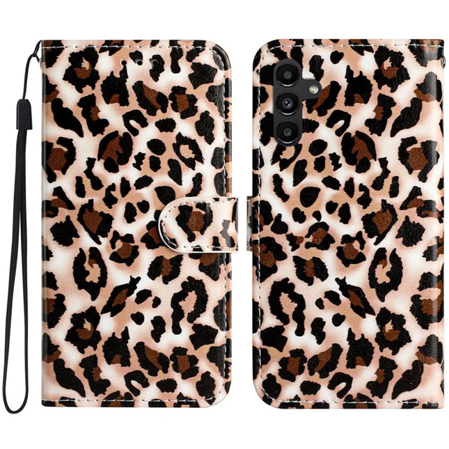 For Samsung Galaxy A36 5G Wallet Case Printed Pattern Design Leather Phone Cover - Leopard Print
