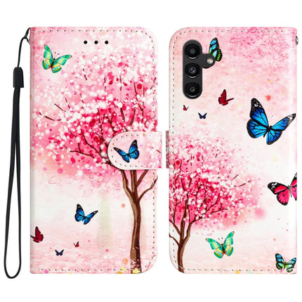 For Samsung Galaxy A36 5G Wallet Case Printed Pattern Design Leather Phone Cover - Cherry Blossoms Tree
