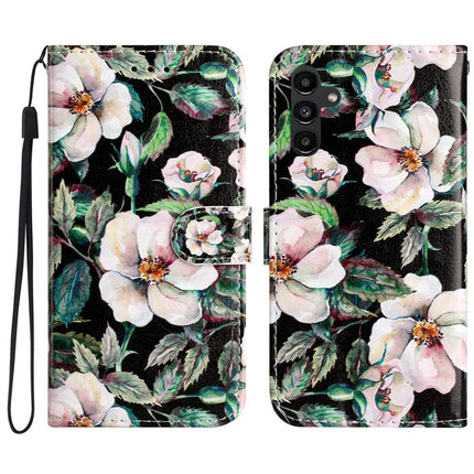For Samsung Galaxy A36 5G Wallet Case Printed Pattern Design Leather Phone Cover - Magnolia