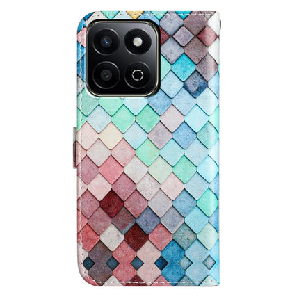 For Honor X7c 4G  /  200 Smart 5G Wallet Case Printed Pattern Design Leather Phone Cover