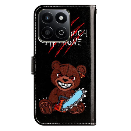 For Honor X7c 4G  /  200 Smart 5G Wallet Case Printed Pattern Design Leather Phone Cover