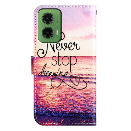 For Motorola Moto G35 5G Wallet Case Printed Pattern Design Leather Phone Cover