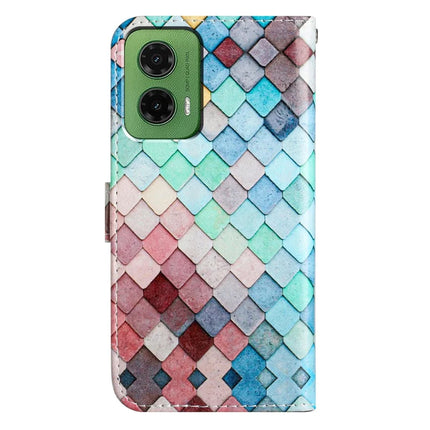 For Motorola Moto G35 5G Wallet Case Printed Pattern Design Leather Phone Cover