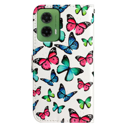 For Motorola Moto G35 5G Wallet Case Printed Pattern Design Leather Phone Cover