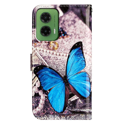 For Motorola Moto G35 5G Wallet Case Printed Pattern Design Leather Phone Cover