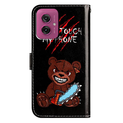 For Motorola Moto G55 5G Wallet Case Printed Pattern Design Leather Phone Cover