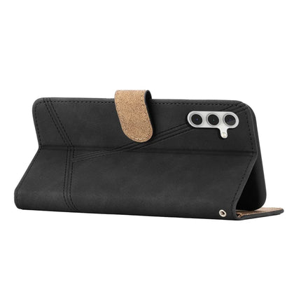 For Samsung Galaxy A26 5G Case Flip Leather Retro Phone Cover Lines Imprinted