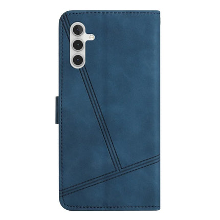 For Samsung Galaxy A26 5G Case Flip Leather Retro Phone Cover Lines Imprinted