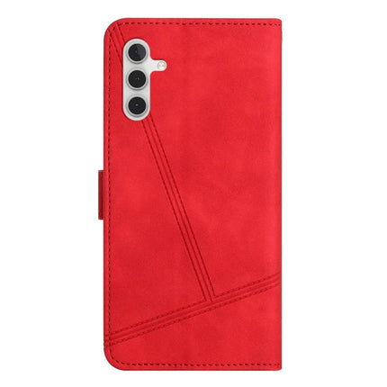 For Samsung Galaxy A26 5G Case Flip Leather Retro Phone Cover Lines Imprinted
