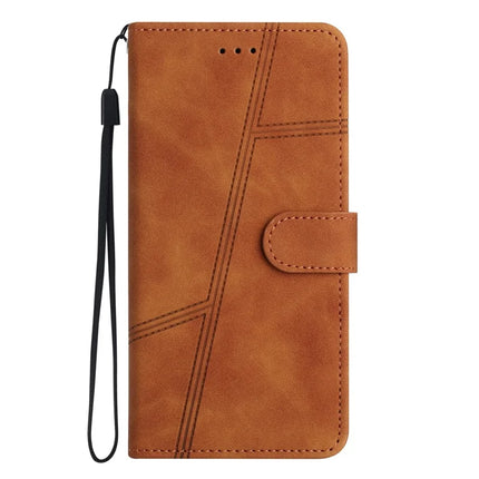 For Motorola Moto G75 5G Case Flip Leather Retro Phone Cover Lines Imprinted