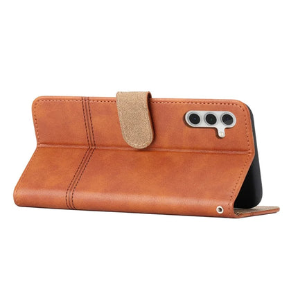 For Samsung Galaxy A26 5G Case Line Imprinted PU Leather Wallet Phone Cover