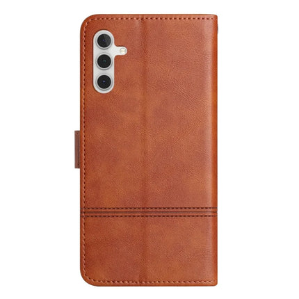 For Samsung Galaxy A26 5G Case Line Imprinted PU Leather Wallet Phone Cover