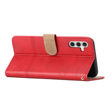 For Samsung Galaxy A26 5G Case Line Imprinted PU Leather Wallet Phone Cover