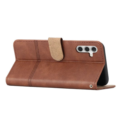 For Samsung Galaxy A26 5G Case Line Imprinted PU Leather Wallet Phone Cover