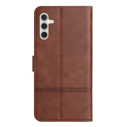 For Samsung Galaxy A26 5G Case Line Imprinted PU Leather Wallet Phone Cover