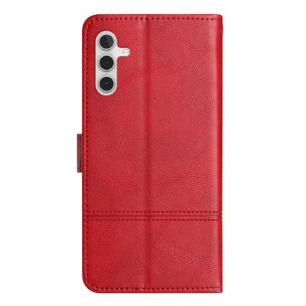 For Samsung Galaxy A56 5G Case Line Imprinted PU Leather Wallet Phone Cover