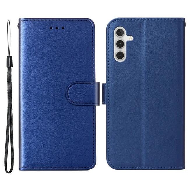 For Samsung Galaxy A26 5G Case with Card Holder PU Leather Flip Wallet Phone Cover - Blue