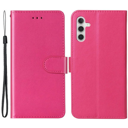 For Samsung Galaxy A56 5G Case with Card Holder PU Leather Flip Wallet Phone Cover - Rose