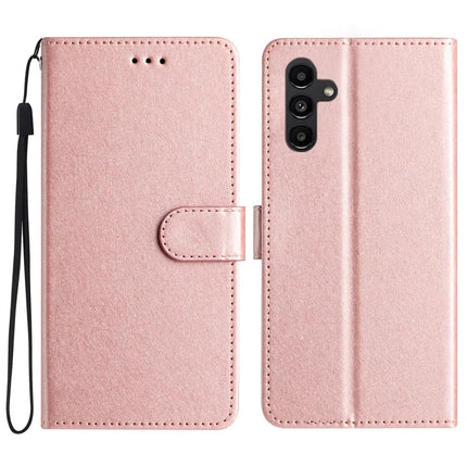 For Samsung Galaxy A26 5G Wallet Case Leather Folio Phone Cover Magnetic Clasp - Rose Gold