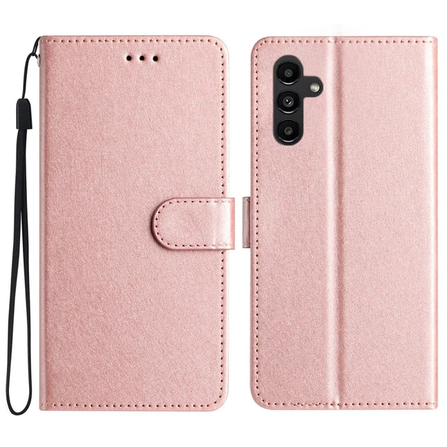 For Samsung Galaxy A26 5G Wallet Case Leather Folio Phone Cover Magnetic Clasp - Rose Gold