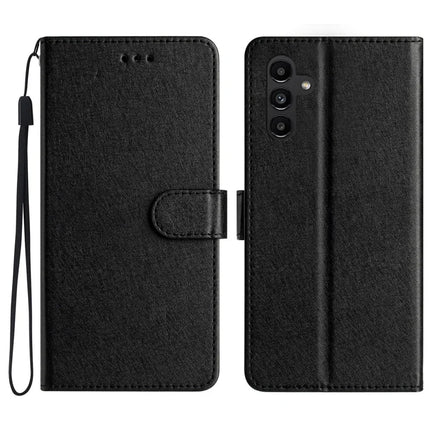 For Samsung Galaxy A26 5G Wallet Case Leather Folio Phone Cover Magnetic Clasp - Black