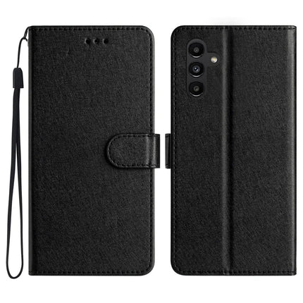 For Samsung Galaxy A56 5G Wallet Case Leather Folio Phone Cover Magnetic Clasp - Black
