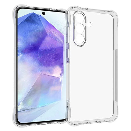 WANLONFENG WL Series for Samsung Galaxy A56 5G TPU Case 2.0mm Phone Cover with Tempered Glass Film