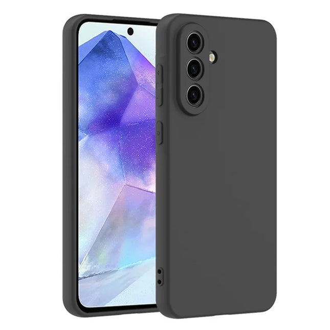 WANLONFENG MS Series for Samsung Galaxy A26 5G TPU Case Matte Back Cover with Tempered Glass