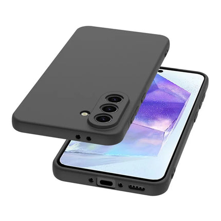 WANLONFENG MS Series for Samsung Galaxy A26 5G TPU Case Matte Back Cover with Tempered Glass