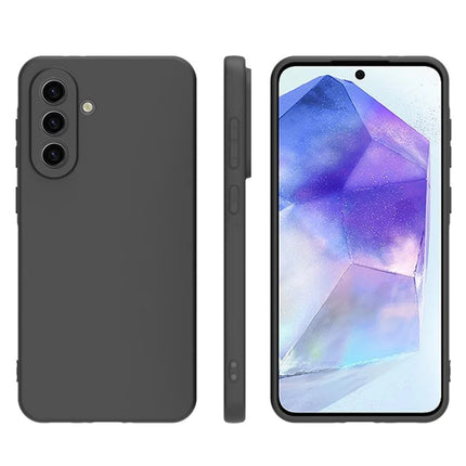 WANLONFENG MS Series for Samsung Galaxy A26 5G TPU Case Matte Back Cover with Tempered Glass