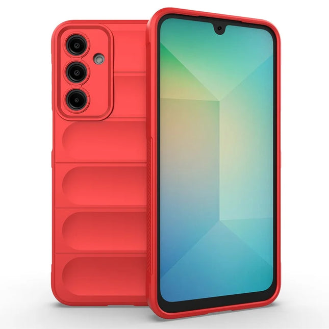 For Samsung Galaxy A36 5G Case Anti-Drop Soft TPU Rugged Phone Back Cover - Red