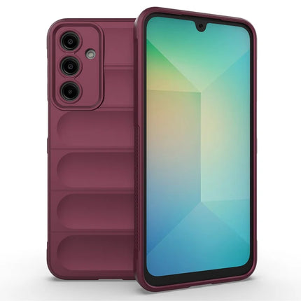 For Samsung Galaxy A36 5G Case Anti-Drop Soft TPU Rugged Phone Back Cover - Wine Red