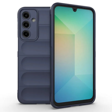 For Samsung Galaxy A36 5G Case Anti-Drop Soft TPU Rugged Phone Back Cover - Dark Blue