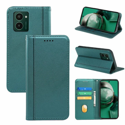 HX01 For HMD Pulse Pro Wallet Case Magnetic Closing PU Leather Phone Cover - Green