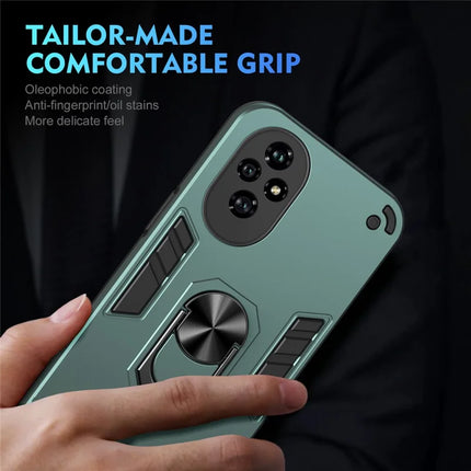 For Honor 200 5G Case PC+TPU Drop Defend Phone Cover with Ring Kickstand