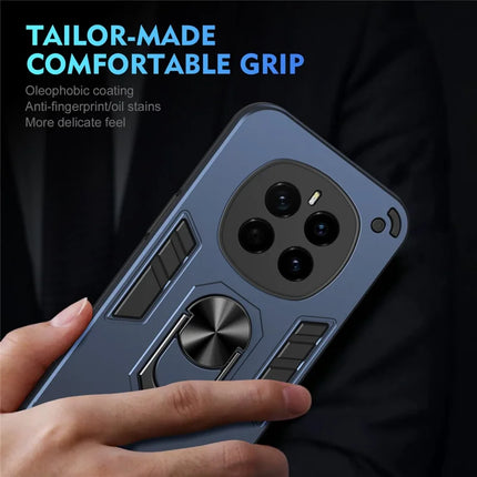 For Honor Magic7 5G Case PC+TPU Drop Defend Phone Cover with Ring Kickstand